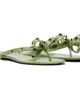 Valentino Garavani Valentino Garavani Green Thong Rockstud Sandals - 4