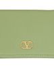 Valentino Garavani Valentino Garavani Green VLogo Signature Grainy Calfskin Wallet - 1