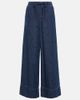Valentino Garavani Valentino Garavani High-rise chambray wide-leg jeans - 1