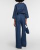 Valentino Garavani Valentino Garavani High-rise chambray wide-leg jeans - 3