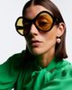 Valentino Garavani Valentino Garavani L'8 VLogo round sunglasses - 3