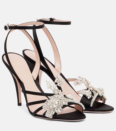 Valentino Garavani Valentino Garavani Ladycrush 100 crystal-embellished sandals