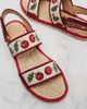 Valentino Garavani Valentino Garavani Leather-trimmed espadrille sandals - 6