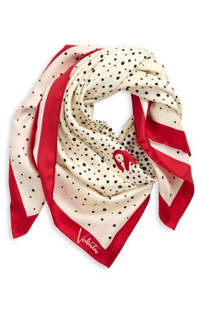Valentino Garavani Valentino Garavani Little Stars Print Silk Scarf