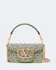 Valentino Garavani Valentino Garavani Locò Small embellished satin shoulder bag - 1