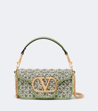 Valentino Garavani Valentino Garavani Locò Small embellished satin shoulder bag
