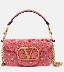 Valentino Garavani Valentino Garavani Locò Small sequined shoulder bag