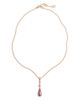 Valentino Garavani Valentino Garavani Logo Lariat Necklace, 16.5-18.5 - 1