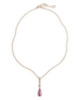 Valentino Garavani Valentino Garavani Logo Lariat Necklace, 16.5-18.5