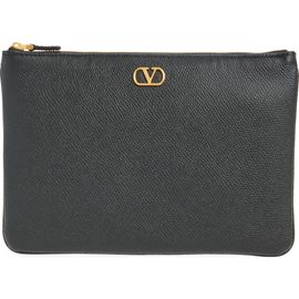 Valentino Garavani Valentino Garavani Medium VLOGO Leather Pouch