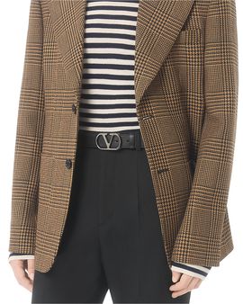 Valentino Garavani Valentino Garavani Men's Logo Buckle Belt