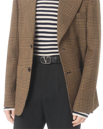 Valentino Garavani Valentino Garavani Men's Logo Buckle Belt