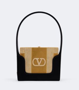 Valentino Garavani Valentino Garavani Minaumorphe Swarovski®-embellished satin clutch