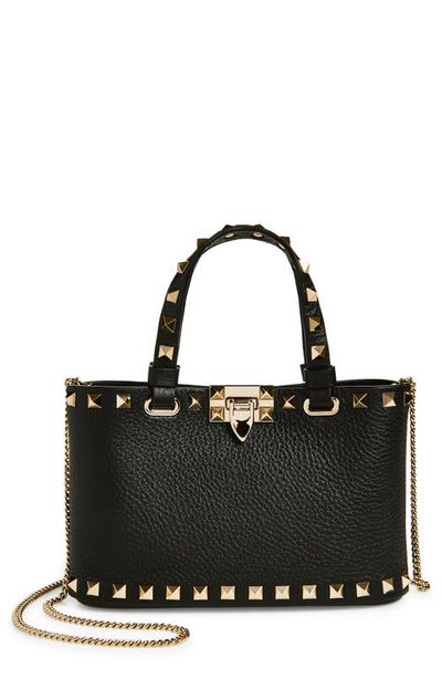 Valentino Garavani Valentino Garavani Mini Rockstud Leather Top Handle Bag