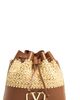 Valentino Garavani Valentino Garavani Mini Straw Drawstring Bag - 1