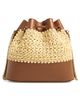 Valentino Garavani Valentino Garavani Mini Straw Drawstring Bag - 2