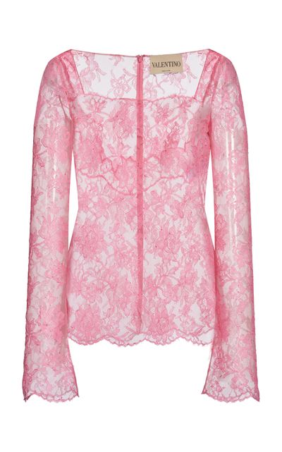Valentino Garavani Valentino Garavani Mossi Lace Top