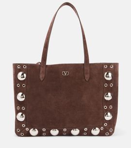Valentino Garavani Valentino Garavani Nellcôte Medium studded suede shopper