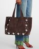 Valentino Garavani Valentino Garavani Nellcôte Medium studded suede shopper - 7
