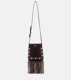 Valentino Garavani Valentino Garavani Nellcôte Small fringed suede shoulder bag