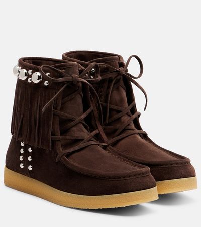 Valentino Garavani Valentino Garavani Nellcôte studded suede ankle boots