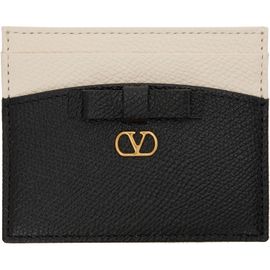 Valentino Garavani Valentino Garavani Off-White & Black Veecolor Card Holder