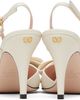 Valentino Garavani Valentino Garavani Off-White Bowow Slingback Kidskin Heels - 2