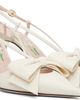 Valentino Garavani Valentino Garavani Off-White Bowow Slingback Kidskin Heels - 4