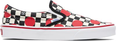 Valentino Garavani Valentino Garavani Off-White Vans Edition VLogo Checkerboard Print Slip-on Sneakers
