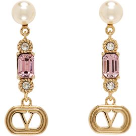 Valentino Garavani Valentino Garavani Ovalette Faux-Pearl & Swarovski Crystal Earrings