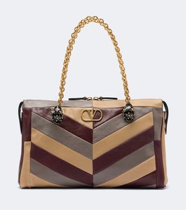 Valentino Garavani Valentino Garavani Panthea Medium chevron leather shoulder bag