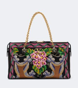 Valentino Garavani Valentino Garavani Panthea Medium embroidered shoulder bag
