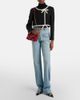 Valentino Garavani Valentino Garavani Panthea Small suede and leather crossbody bag - 7