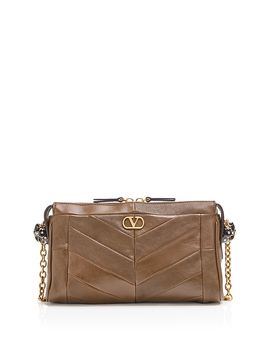 Valentino Garavani Valentino Garavani Panthea VLogo Small Leather Shoulder Bag