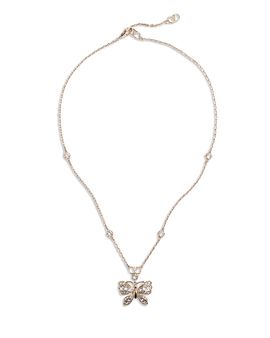 Valentino Garavani Valentino Garavani Pave Butterfly Pendant Necklace, 16.5