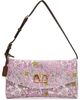 Valentino Garavani Valentino Garavani Pink & Silver Jacquard Lurex DeVain Small Shoulder Bag - 1