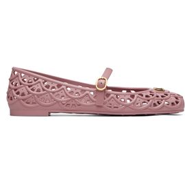 Valentino Garavani Valentino Garavani Pink Ondette Rubber Ballerina Flats