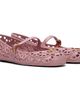 Valentino Garavani Valentino Garavani Pink Ondette Rubber Ballerina Flats - 4