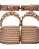 Valentino Garavani Valentino Garavani Pink Rockstud Flatform Heeled Sandals - 2