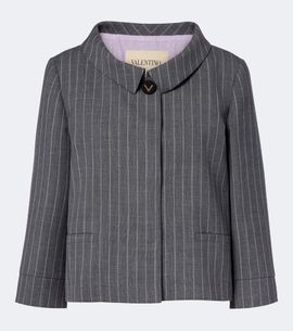 Valentino Garavani Valentino Garavani Pinstripe virgin wool jacket