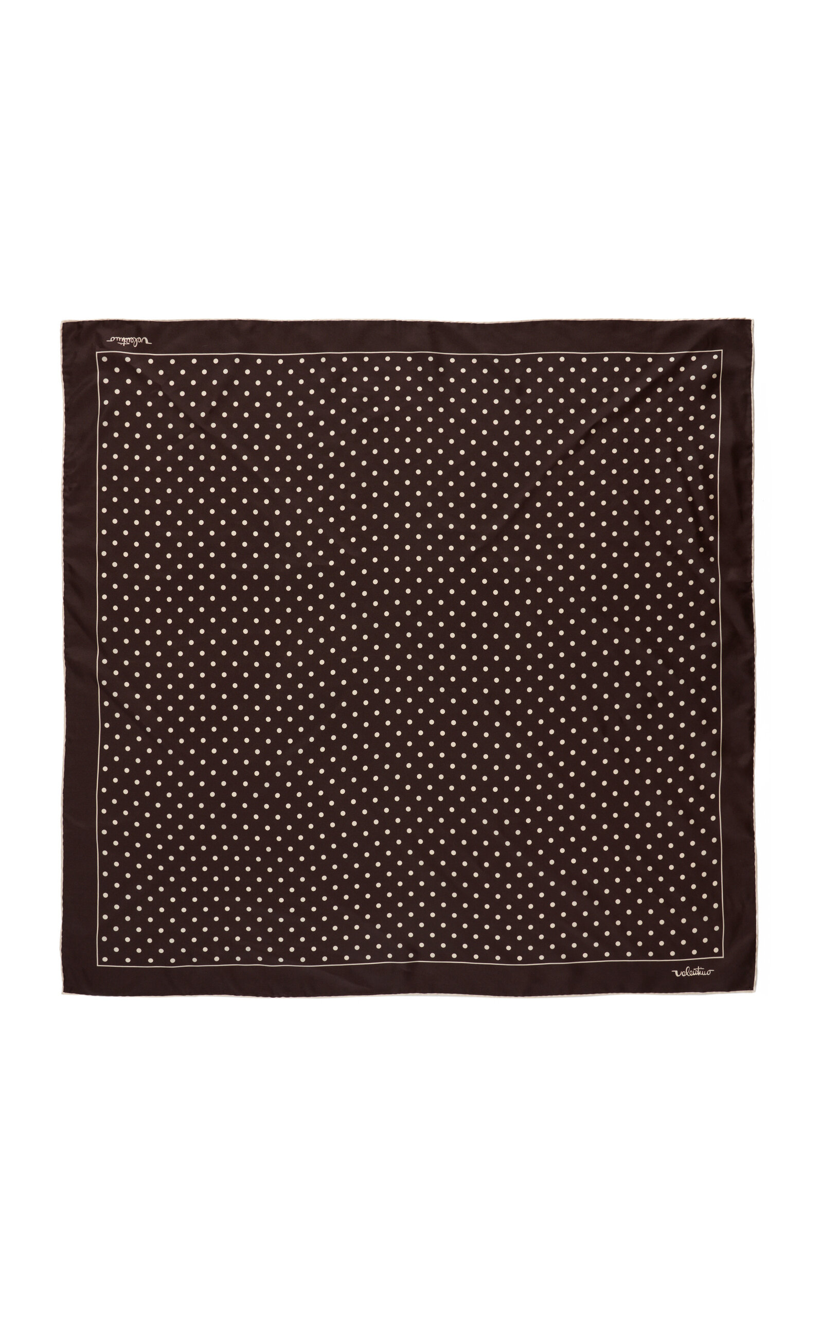 Valentino Garavani Valentino Garavani PolkaDot Print Silk Scarf