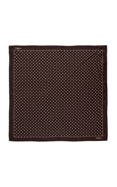 Valentino Garavani Valentino Garavani PolkaDot Print Silk Scarf