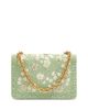 Valentino Garavani Valentino Garavani Raffia Flower & Beaded Green Shoulder Bag - 6