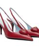 Valentino Garavani Valentino Garavani Red Coeur Royal Slingback Heels - 4