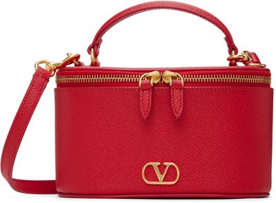 Valentino Garavani Valentino Garavani Red Vlogo Signature Mini Vanity Bag