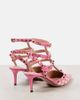 Valentino Garavani Valentino Garavani Rockstud 65 bouclÃ©-trimmed leather pumps - 2