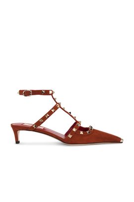 Valentino Garavani Valentino Garavani Rockstud Ankle Strap Kitten Heel