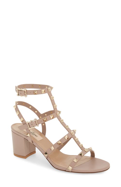 Valentino Garavani Valentino Garavani Rockstud Block Heel Sandal