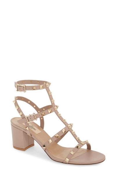 Valentino Garavani Valentino Garavani Rockstud Block Heel Sandal