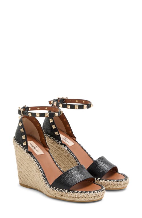 Valentino Garavani Valentino Garavani Rockstud Espadrille Wedge Sandal